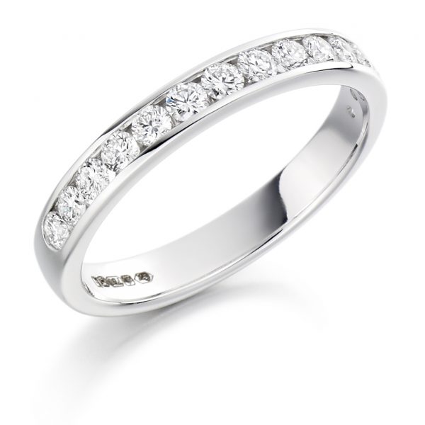 9ct Gold Diamond Half Eternity Ring
