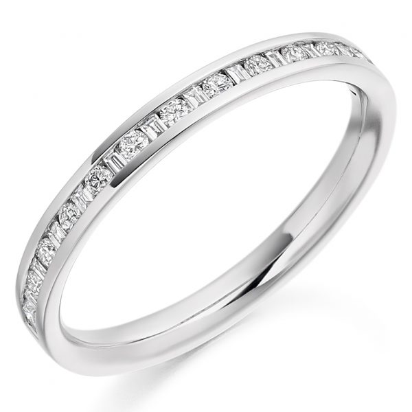 diamond half eternity ring