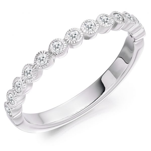 diamond half eternity ring