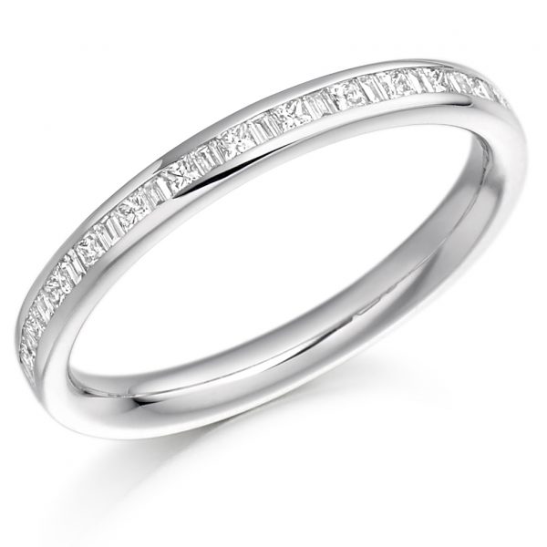 diamond half eternity ring