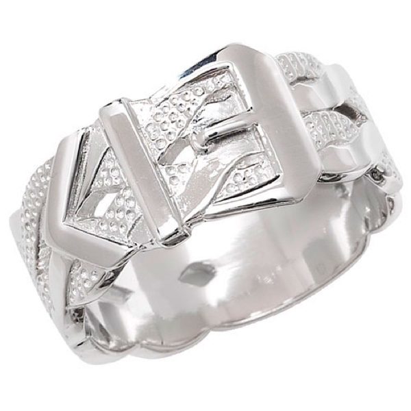 Sterling Silver Buckle Ring