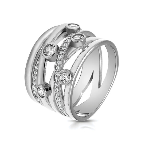 Silver Cubic Zirconia Ring