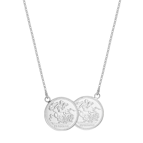 St George Coin Pendants Chain