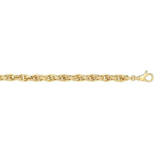 9ct yellow gold ladies patterned bracelet