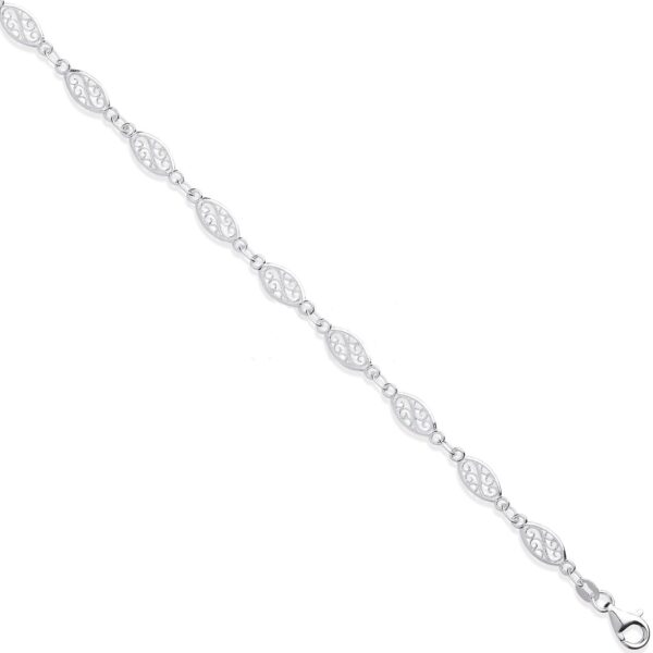 silver filigree bracelet