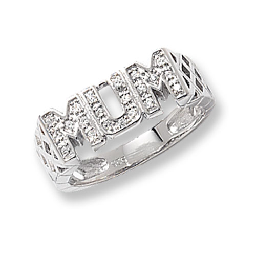 Sterling Silver "MUM" Ring