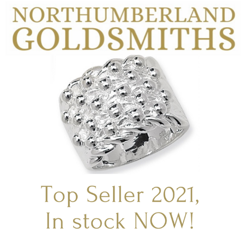 Sterling Silver Men's Keeper Ring 22 Ball 5 Rows