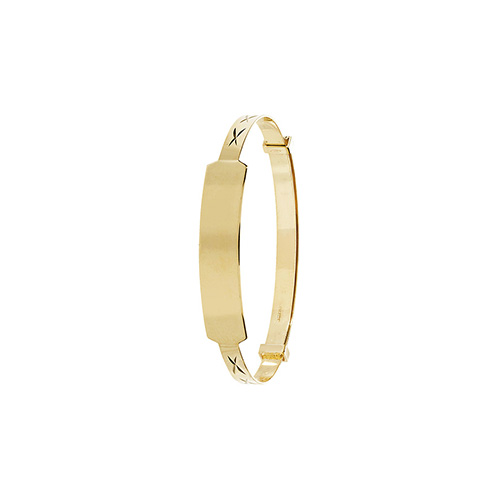 9 carat gold baby bangle id