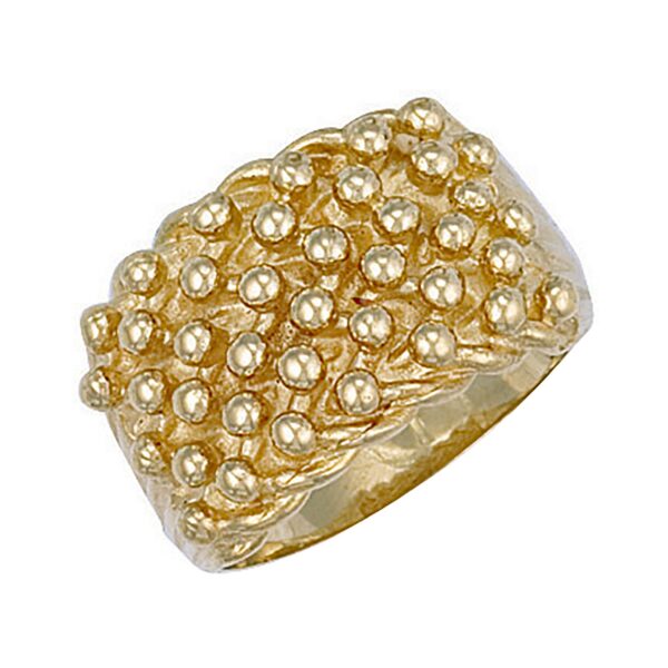 9 carat yellow gold keeper ring