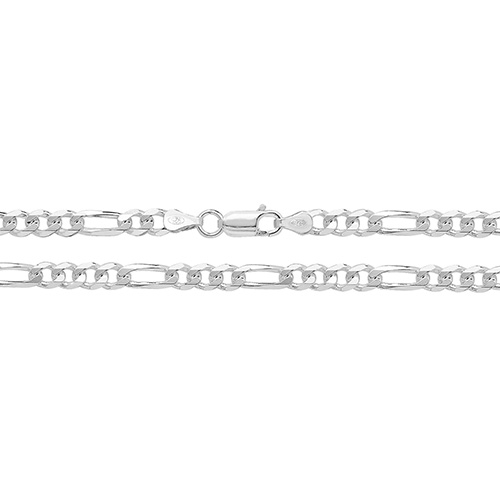 sterling silver figaro bracelet