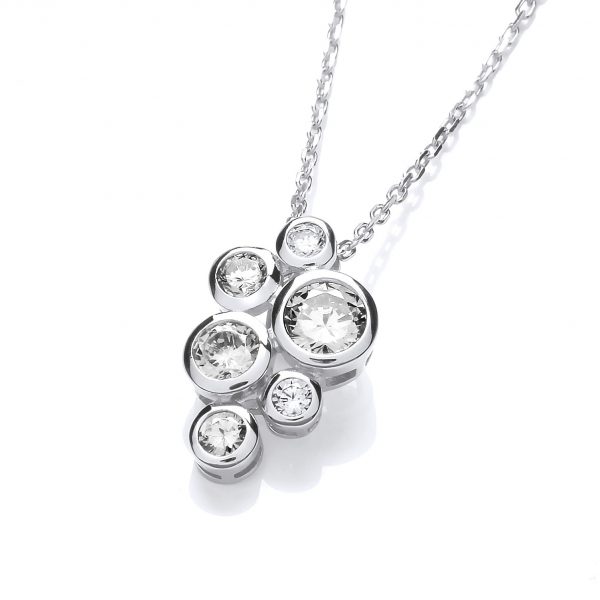 silver cz pendant