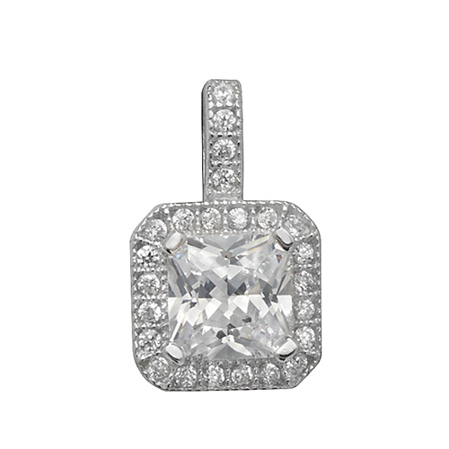 Sterling Silver Cubic Zirconia Pendant