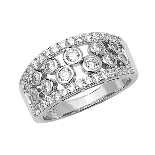 sterling silver cz ring