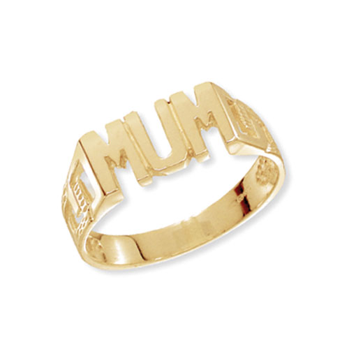 9 carat yellow gold mum ring