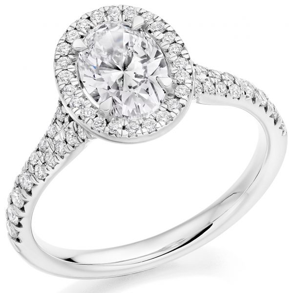 diamond halo ring