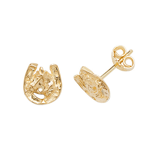9 Carat Gold Horse Shoe Earrings