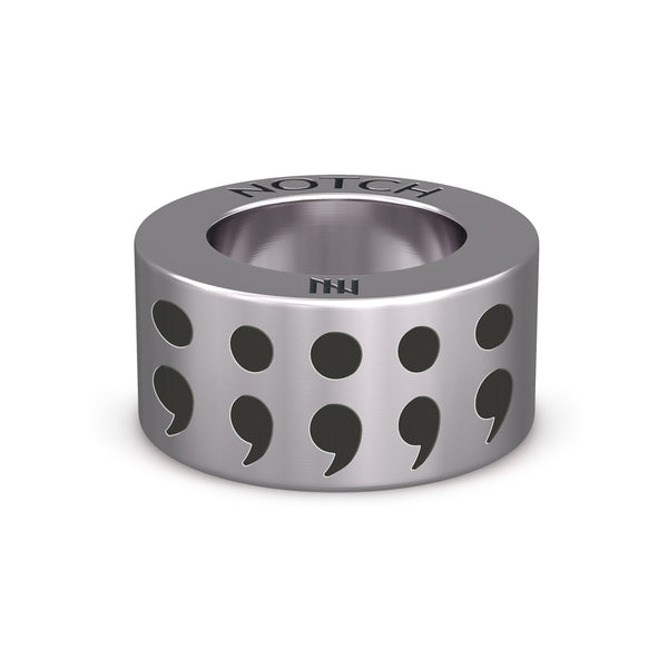 Notch charm semi Colon