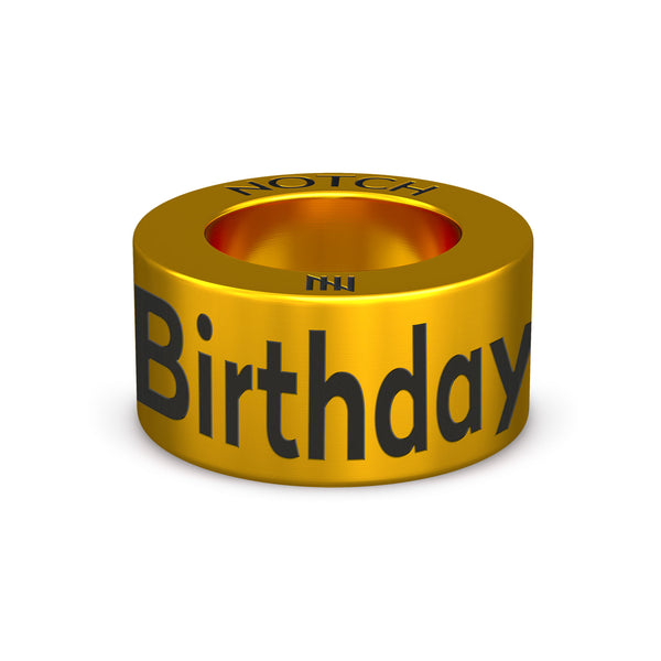 Notch happy birthday charm