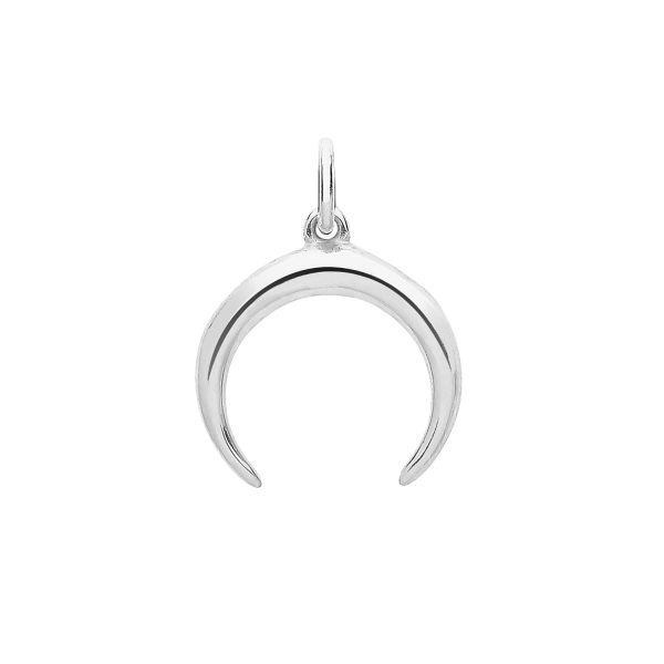 Sterling Silver Crescent Moon Pendant