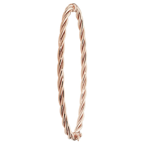 9 carat rose gold bangle