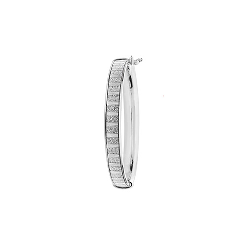9 carat white gold moon dust baby bangle