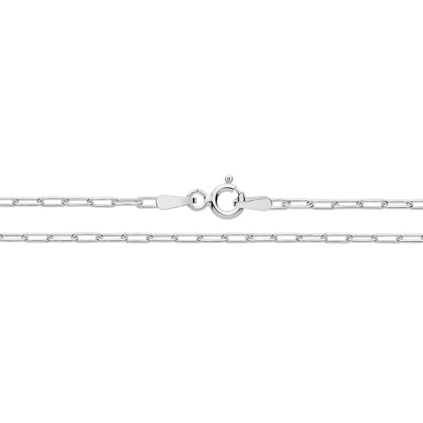sterling silver paper clip anklet