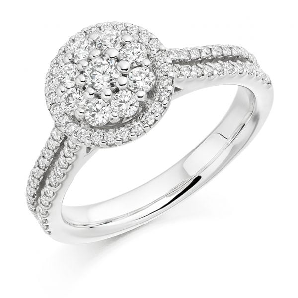 Round Diamond Halo Ring