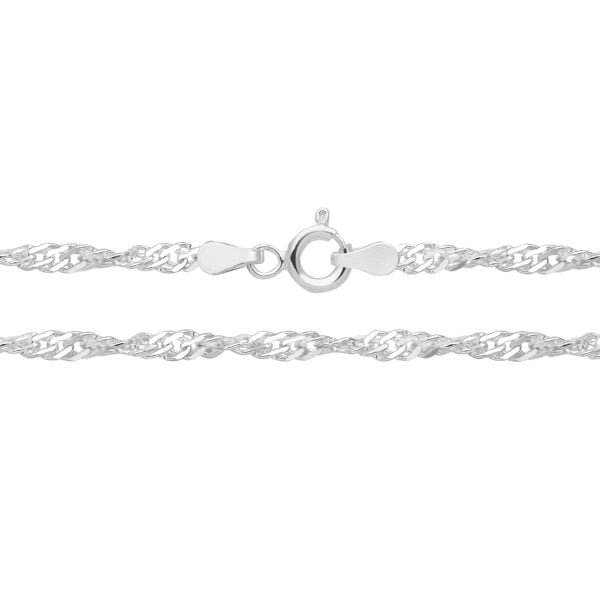 sterling silver singapore chain anklet