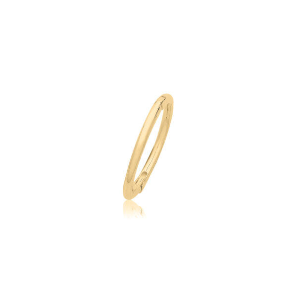 9 carat yellow gold hoop cartilage earring
