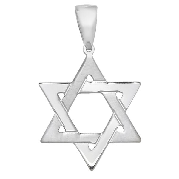 sterling silver star of david cross