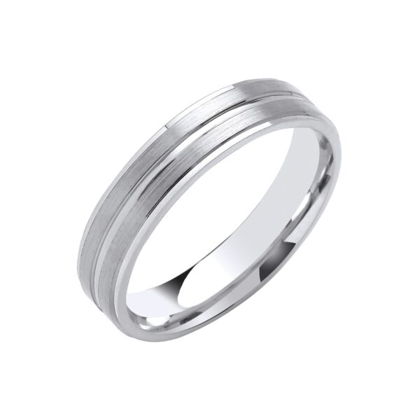 single track wedding band