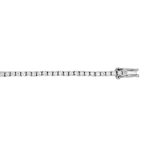 sterling silver ladies cz bracelet