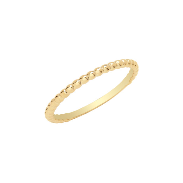 9 carat yellow gold van cleef style bobble ring