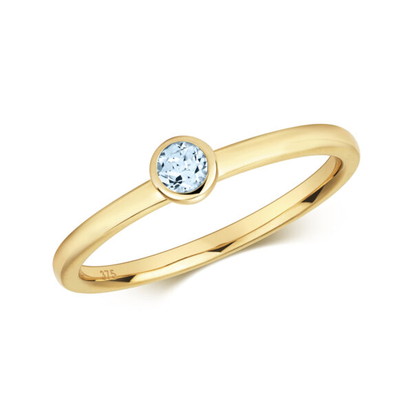 9ct Gold Aquamarine Ring