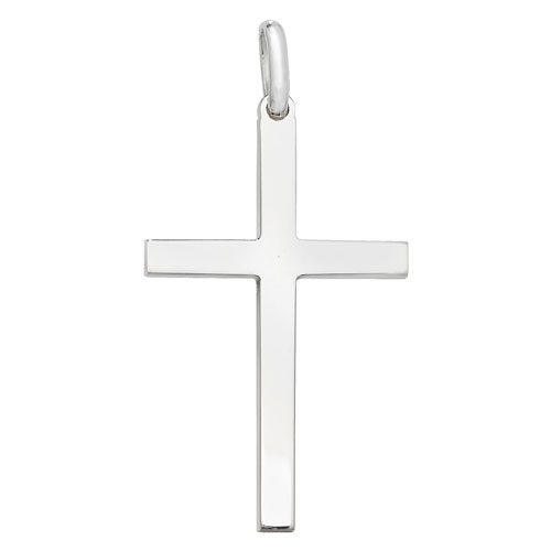 Sterling Silver Large Plain Cross