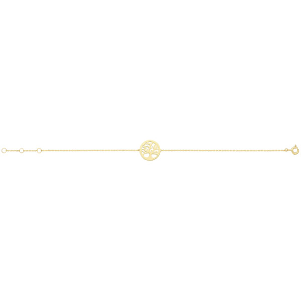 9 carat yellow gold tree of life bracelet