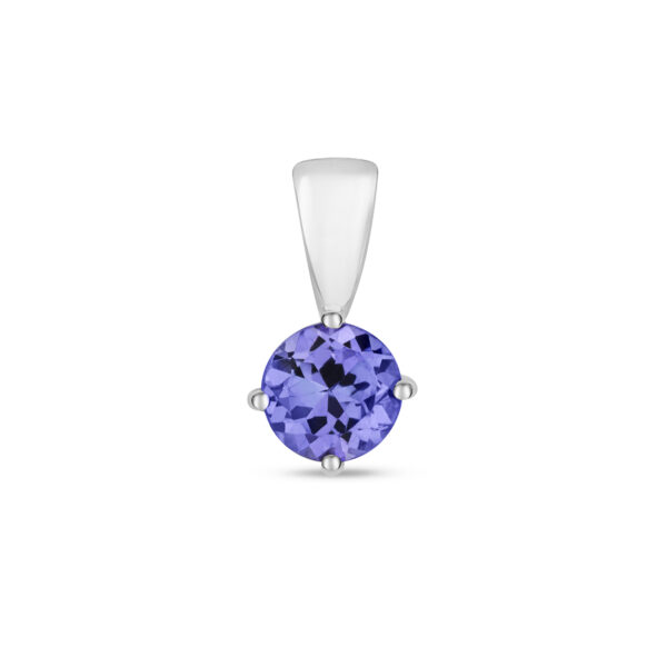 9 carat white gold tanzanite pendant