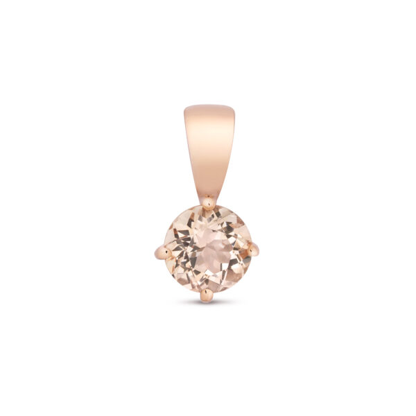 9ct Rose Gold Morganite Pendant
