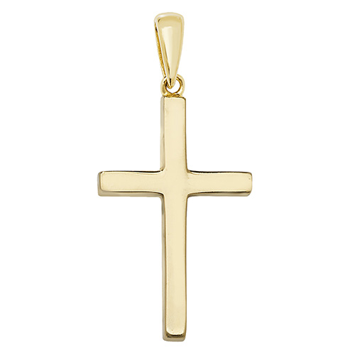 9ct Yellow Gold Solid Cross