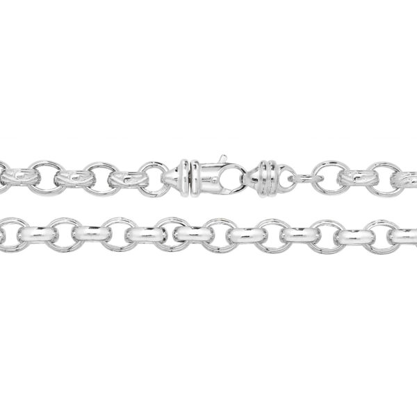 sterling silver cast belcher chain