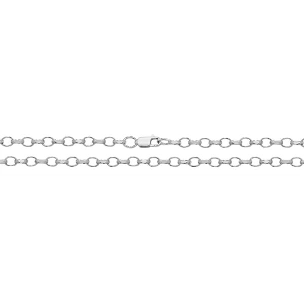 Sterling Silver Faceted Belcher Chain