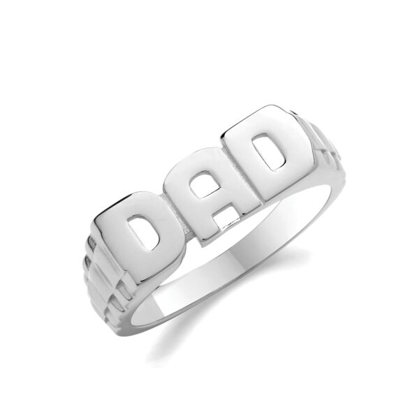 silver dad ring