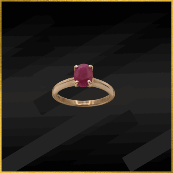 9 Carat Rose Gold Ruby Ring