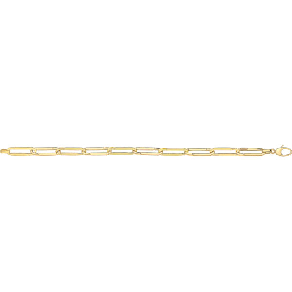 9ct gold paperclip bracelet