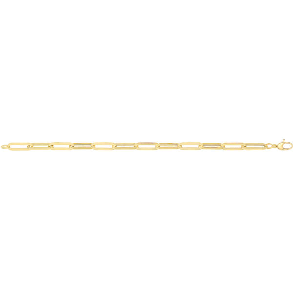 9ct gold paperclip bracelet