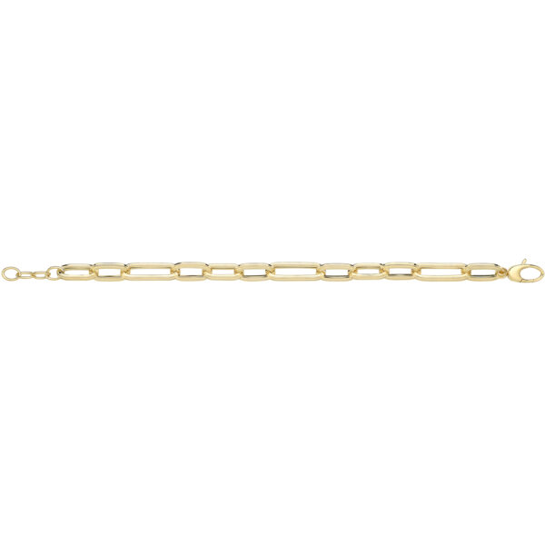 9ct gold paperclip bracelet