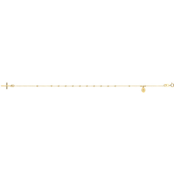 9ct gold rosary bracelet