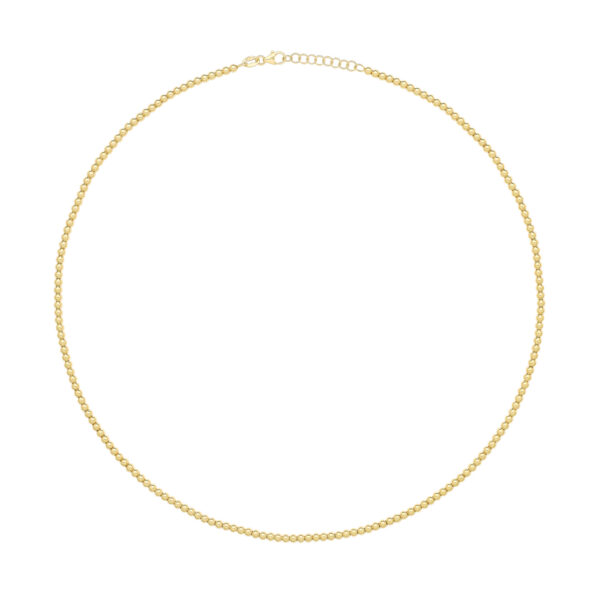 9ct gold beaded necklet