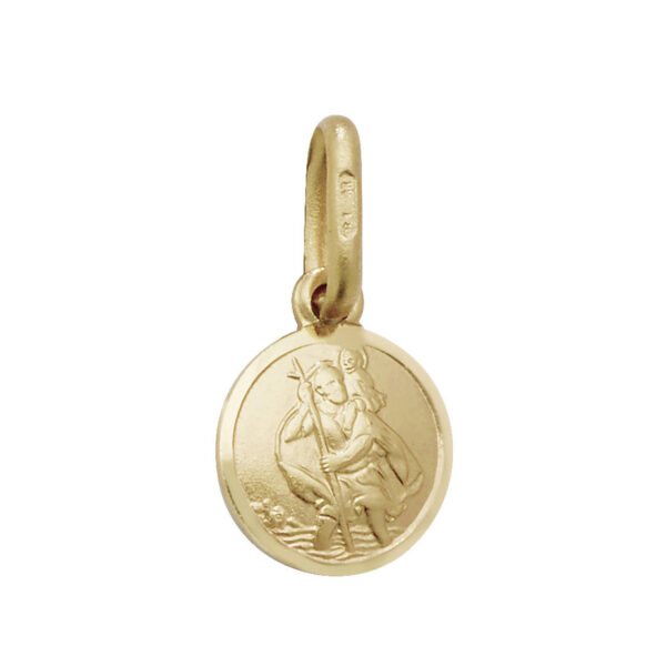 9ct Yellow Gold St Christopher Pendant