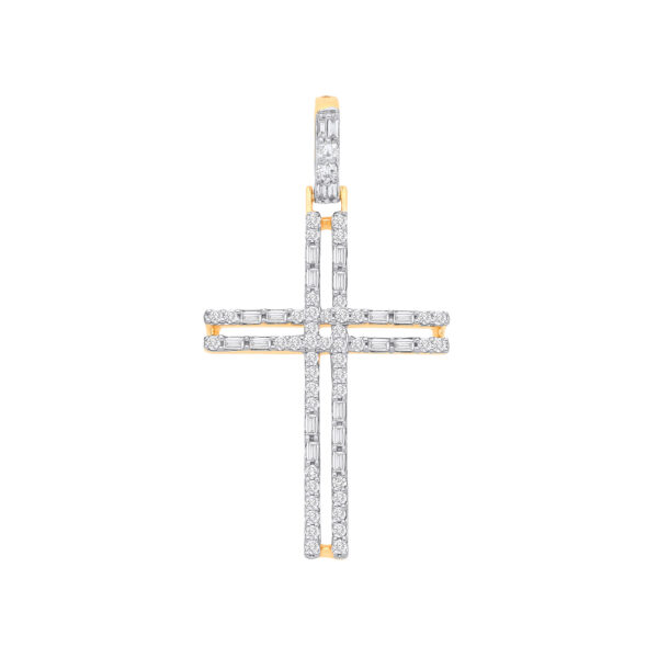 9 carat gold diamond pendant